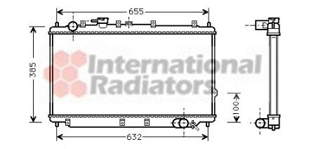 Radiator, engine cooling 60832016