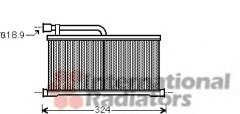 Permutador de calor, aquecimento do habitáculo 60036296