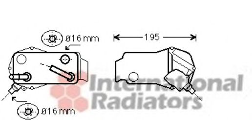 Radiador de óleo, caixa de velocidades automática 60063350