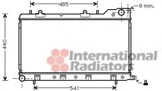Radiator, engine cooling 60512071