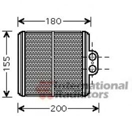 Permutador de calor, aquecimento do habitáculo 60526093