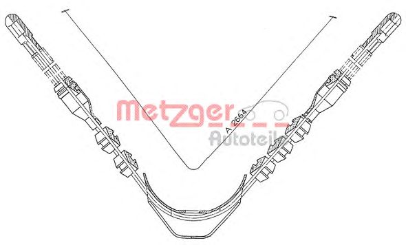 Cable, parking brake 11.573