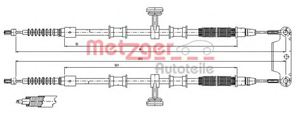 Cable, parking brake 12.0710