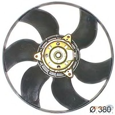 Вентилятор, охлаждение двигателя 8EW 009 158-501