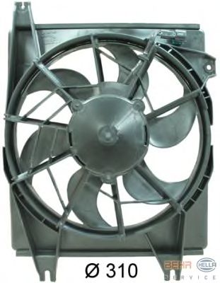 Ventilador, condensador del aire acondicionado 8EW 351 034-541