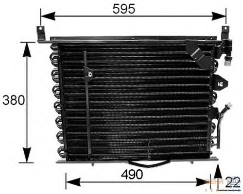 Condensator, airconditioning 8FC 351 035-161