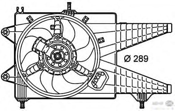 Ventilador, refrigeración del motor 8EW 351 039-651