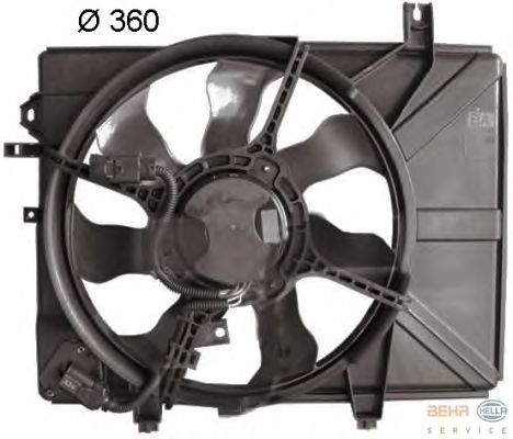 Fan, motor sogutmasi 8EW 351 041-391