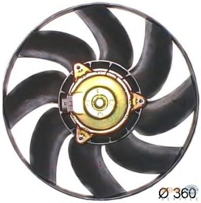 Вентилятор, охлаждение двигателя 8EW 351 043-691