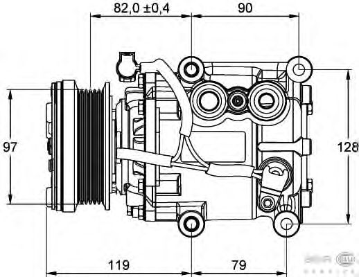 Compressor, airconditioning 8FK 351 113-371