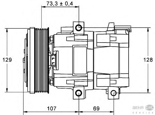 Compressor, airconditioning 8FK 351 113-381