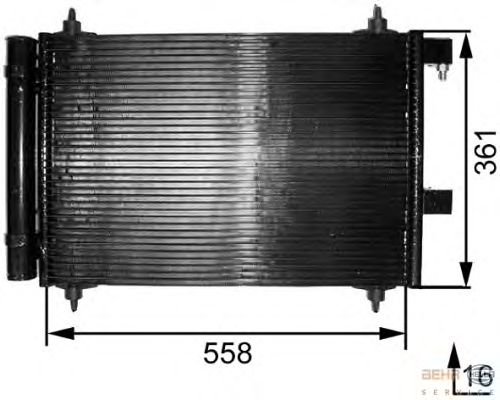 Condensator, airconditioning 8FC 351 300-251