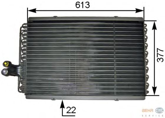 Condensator, airconditioning 8FC 351 301-461