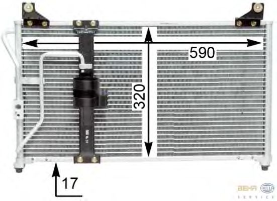 Condensator, airconditioning 8FC 351 310-781