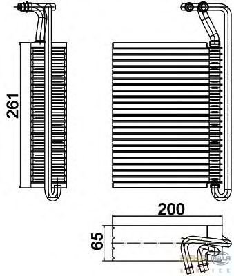 Evaporator, air conditioning 8FV 351 330-501