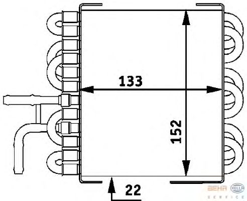 Топливный радиатор 8MK 376 717-411