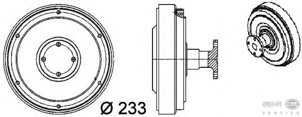 Clutch, radiatorventilator 8MV 376 757-091