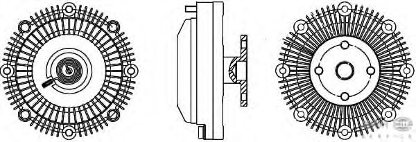 Clutch, radiatorventilator 8MV 376 757-361