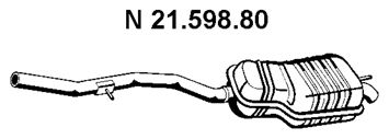 Глушитель выхлопных газов конечный 21.598.80