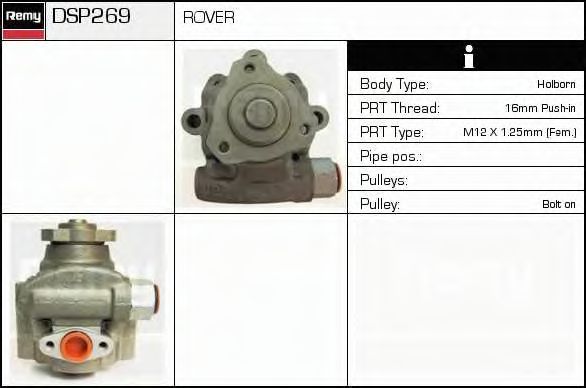 Hydraulic Pump, steering system DSP269