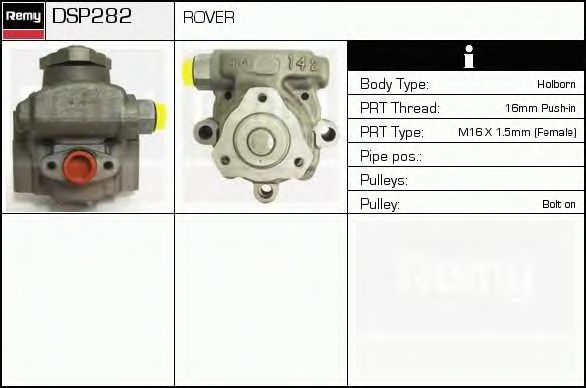 Hydraulic Pump, steering system DSP282