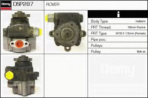 Hydraulic Pump, steering system DSP287