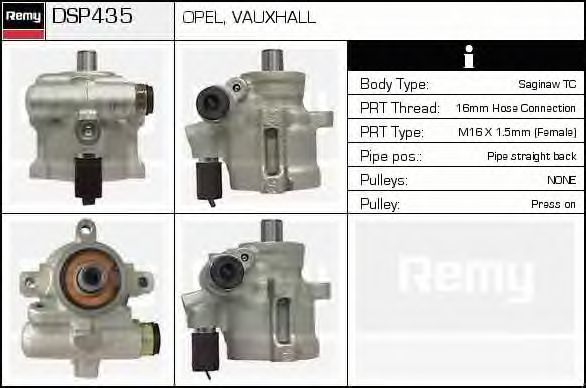 Pompa idraulica, Sterzo DSP435