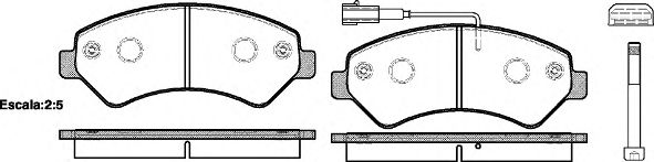 Комплект тормозных колодок, дисковый тормоз 21275.01