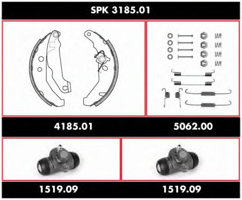 Brake Set, drum brakes SPK 3185.01