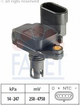 Air Pressure Sensor, height adaptation; Sensor, intake manifold pressure 10.3125