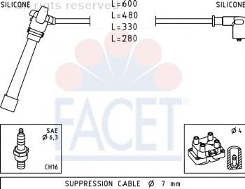 Ignition Cable Kit 4.9505