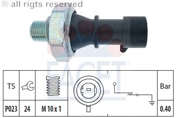 Interruptor de control de la presión de aceite 7.0183