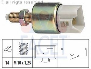 Выключатель фонаря сигнала торможения; Выключатель, привод сцепления (Tempomat); Выключатель, привод сцепления (управление двигателем) 7.1120