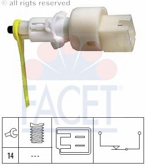 Выключатель фонаря сигнала торможения; Выключатель, привод сцепления (Tempomat); Выключатель, привод сцепления (управление двигателем) 7.1153