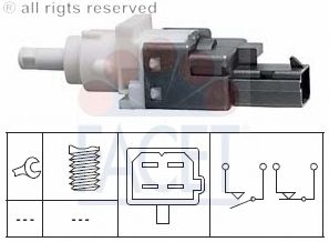 Выключатель фонаря сигнала торможения; Выключатель, привод сцепления (Tempomat); Выключатель, привод сцепления (управление двигателем) 7.1161