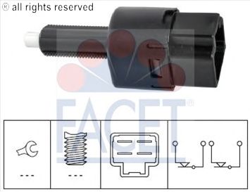 Выключатель фонаря сигнала торможения; Выключатель, привод сцепления (Tempomat); Выключатель, привод сцепления (управление двигателем) 7.1202
