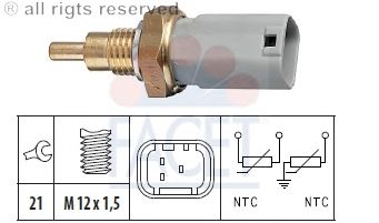 Kølevæsketemperatur-sensor; Sensor, kølevæsketemp.; Sensor, kølevæsketemp. 7.3277