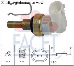 Coolant Temperature Sensor; Sender Unit, coolant temperature; Sender Unit, coolant temperature 7.3360