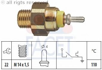Temperature Switch, coolant warning lamp 7.4042