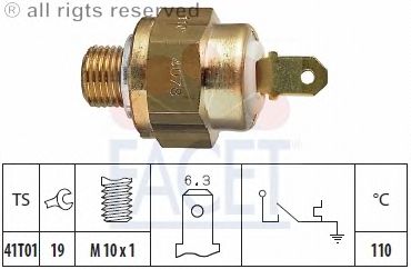 Temperature Switch, coolant warning lamp 7.4078