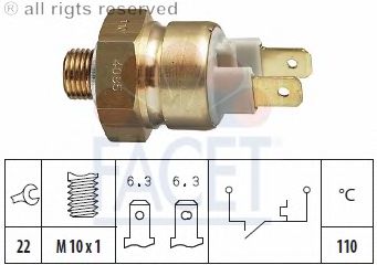Temperature Switch, coolant warning lamp 7.4085