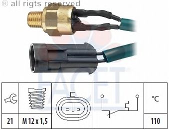 Temperature Switch, coolant warning lamp 7.4089