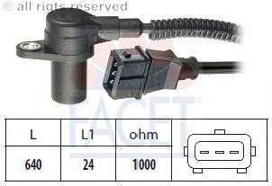 Generatore di impulsi, Albero a gomiti; Generatore di impulsi, Volano; Sensore, Posizione albero a camme 9.0301