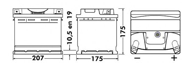 Starterbatteri; Starterbatteri TB443