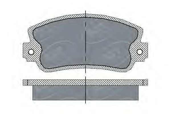 Комплект тормозных колодок, дисковый тормоз SP 143