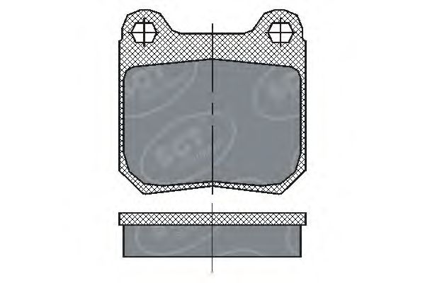 Комплект тормозных колодок, дисковый тормоз SP 162