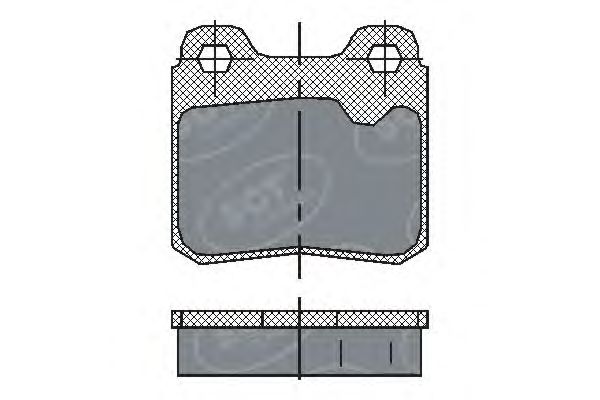Комплект тормозных колодок, дисковый тормоз SP 193