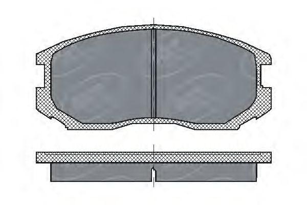 Комплект тормозных колодок, дисковый тормоз SP 196