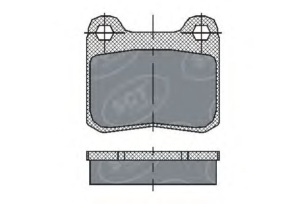 Комплект тормозных колодок, дисковый тормоз SP 200