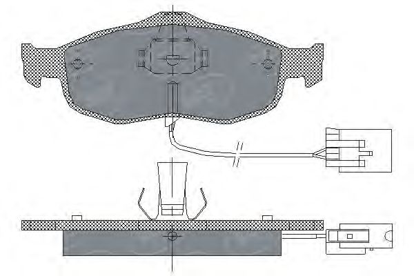 Комплект тормозных колодок, дисковый тормоз SP 204